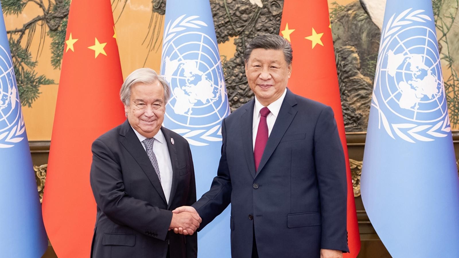Spotkanie Xi Jinpinga z sekretarzem generalnym ONZ